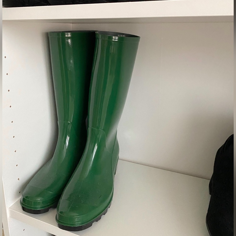 Green Rain Boots